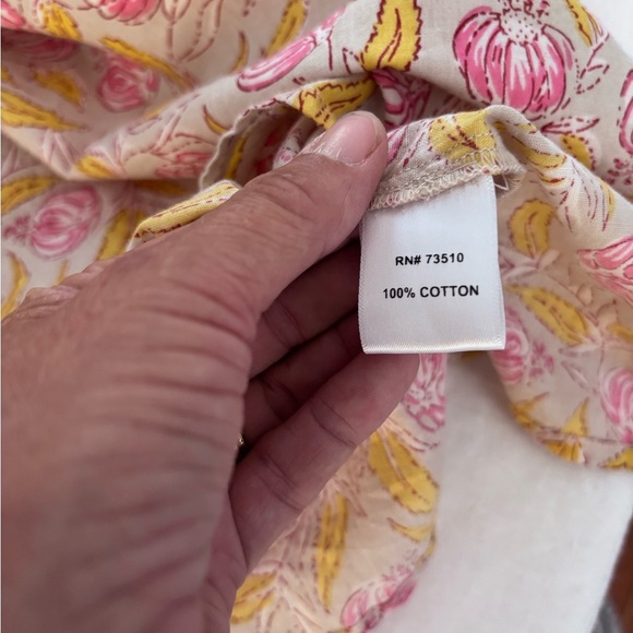 Ivy James High Neck Ruffles Sleeveless Floral Pleated Accent Top NWT Size XS - Picture 12 of 13